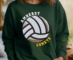 Comets Volleyball Sequin Patch Apparel