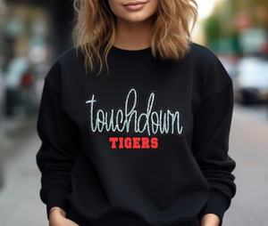 Tigers Touchdown Sequin Patch Apparel (blk)