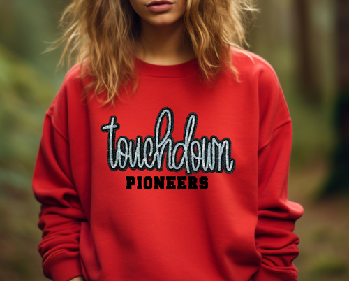 Pioneers Touchdown Sequin Patch Apparel