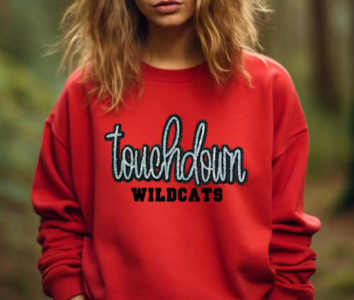 Wildcats Touchdown Sequin Patch Apparel