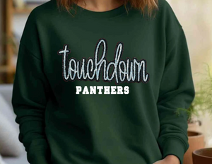 Panthers Touchdown Sequin Patch Apparel