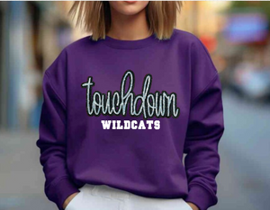 Wildcats Touchdown Sequin Patch Apparel