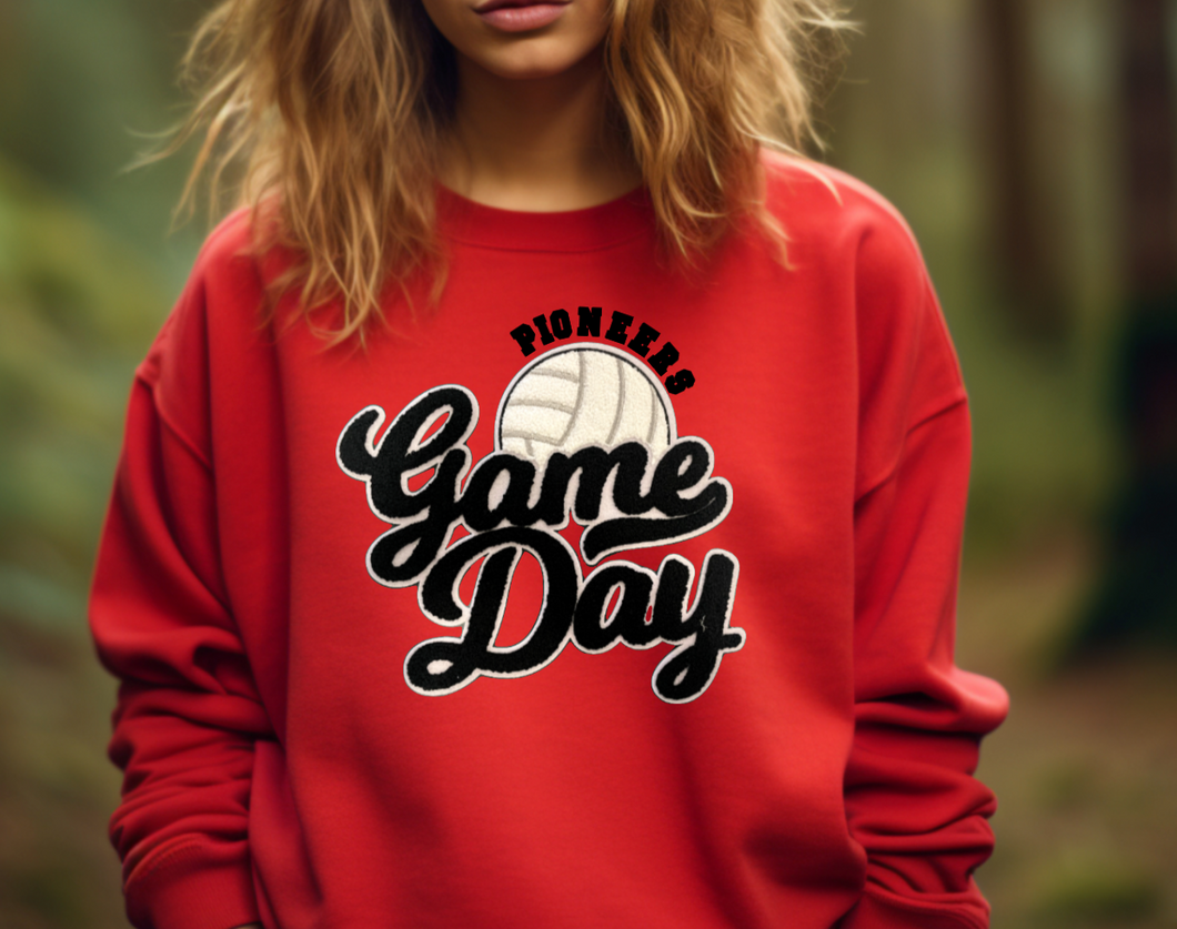 Pioneers Game Day Chenille Volleyball Patch Apparel