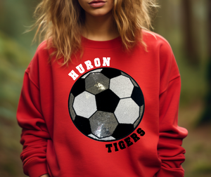 Huron Soccer Sequin Patch Apparel