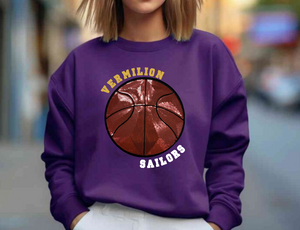 Sailors Basketball Sequin Patch Apparel