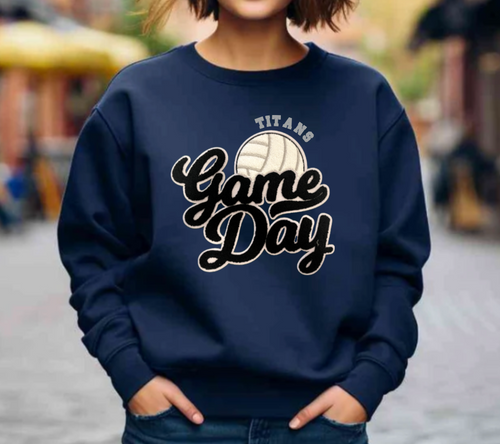 Titans Game Day Chenille Volleyball Patch Apparel