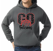 Load image into Gallery viewer, Falcons Basketball 4- Hoodie/ Crew/ Long Sleeve T