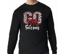 Load image into Gallery viewer, Falcons Basketball 4- Hoodie/ Crew/ Long Sleeve T