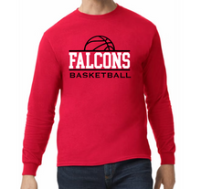 Load image into Gallery viewer, Falcons Basketball 3- Hoodie/ Crew/ Long Sleeve T