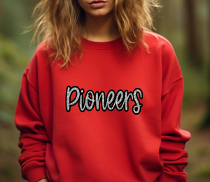 Pioneers Script Sequin Apparel