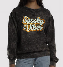 Load image into Gallery viewer, Spooky Vibes Patch Crewneck/ T-shirt