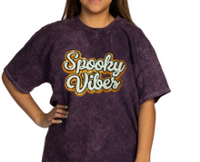 Load image into Gallery viewer, Spooky Vibes Patch Crewneck/ T-shirt