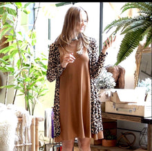 Load image into Gallery viewer, Drapey Long Sleeve Leopard Cardigan