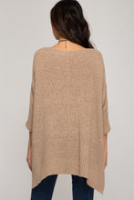 Load image into Gallery viewer, 3/4 Sleeve Hi-Low Sweater with Folded Cuffs