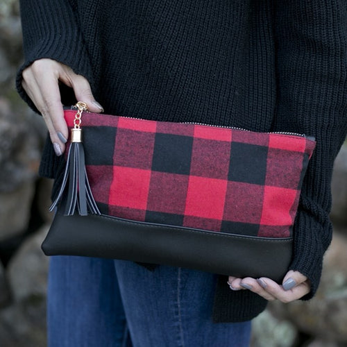 Buffalo Plaid Clutch