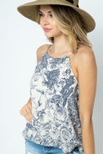 Load image into Gallery viewer, Vintage Floral Sleeveless Top