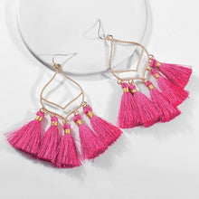 Load image into Gallery viewer, Handmade Boho Tassel Pendant Earring