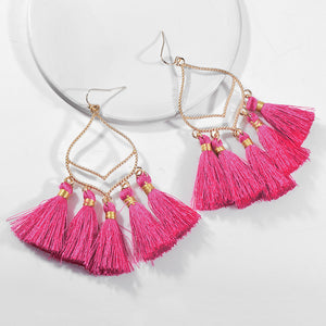 Handmade Boho Tassel Pendant Earring