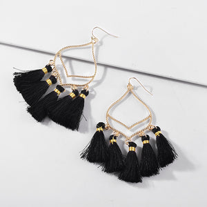 Handmade Boho Tassel Pendant Earring