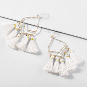 Handmade Boho Tassel Pendant Earring