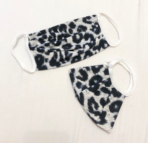 ADULT Snow Leopard Face Mask