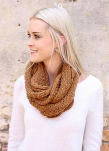 Hudson Solid Knit infinity Scarf