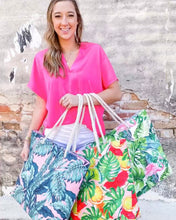 Load image into Gallery viewer, Tropical Flamingo Tote