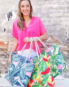 Tropical Flamingo Tote