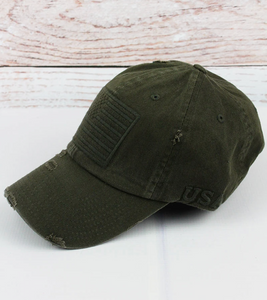 Flag Hat - Army Green