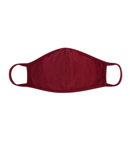 ADULT/KIDS Burgundy Face Mask