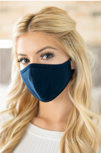 ADULT/KIDS Navy Face Mask