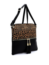 Load image into Gallery viewer, Leopard Tassel Crossbody