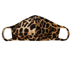 KIDS Face Mask - Leopard (Seam)