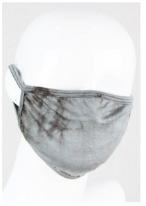 ADULT Face Mask- Gray Tie Dye