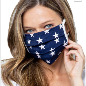 ADULT Face Mask - Blue Star