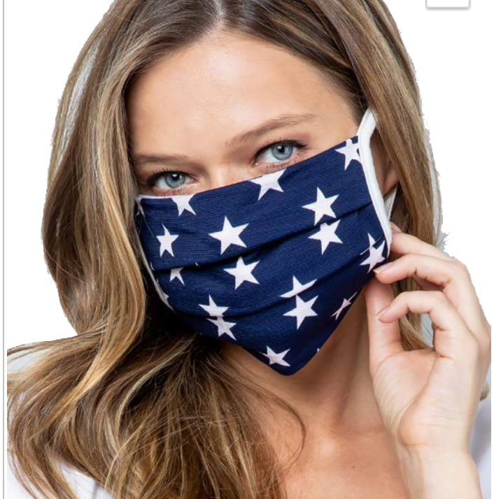 ADULT Face Mask - Blue Star