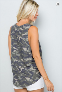 Camo Boyfriend Tank