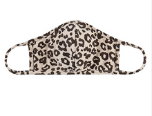 Load image into Gallery viewer, KIDS Face Mask - Brown Taupe Leopard