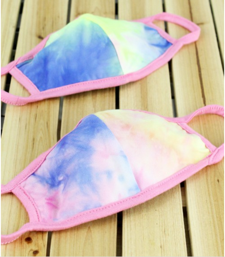 KIDS Face Mask- Pink Tie Dye