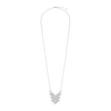 Load image into Gallery viewer, Chevron Necklace - Silver and Gold