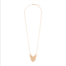 Load image into Gallery viewer, Chevron Necklace - Silver and Gold