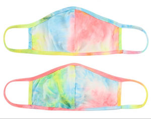 KIDS Neon Tie Dye Face Mask