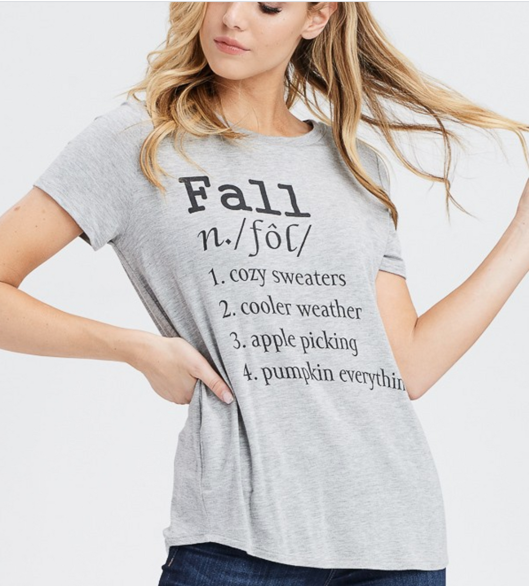 FALL Definition Tee