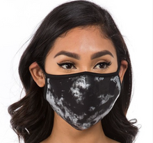 Load image into Gallery viewer, ADULT Face Mask - Black Silver Foil