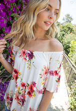 Load image into Gallery viewer, Floral Off The Shoulder