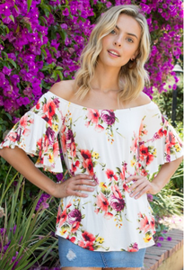 Floral Off The Shoulder