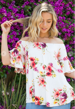 Load image into Gallery viewer, Floral Off The Shoulder