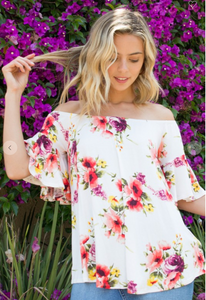 Floral Off The Shoulder