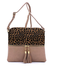 Load image into Gallery viewer, Leopard Tassel Crossbody