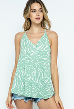 Load image into Gallery viewer, Sage Animal Print Tank